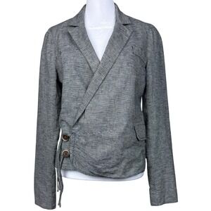 Anthropologie Blazer Jacket Women Daughters of the Liberation Stripe Sz 2 Career